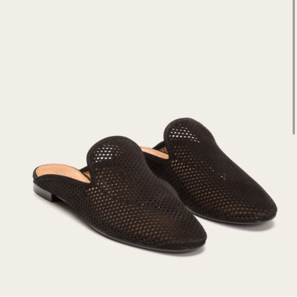 Black “Gwen” FRYE Slide Mules